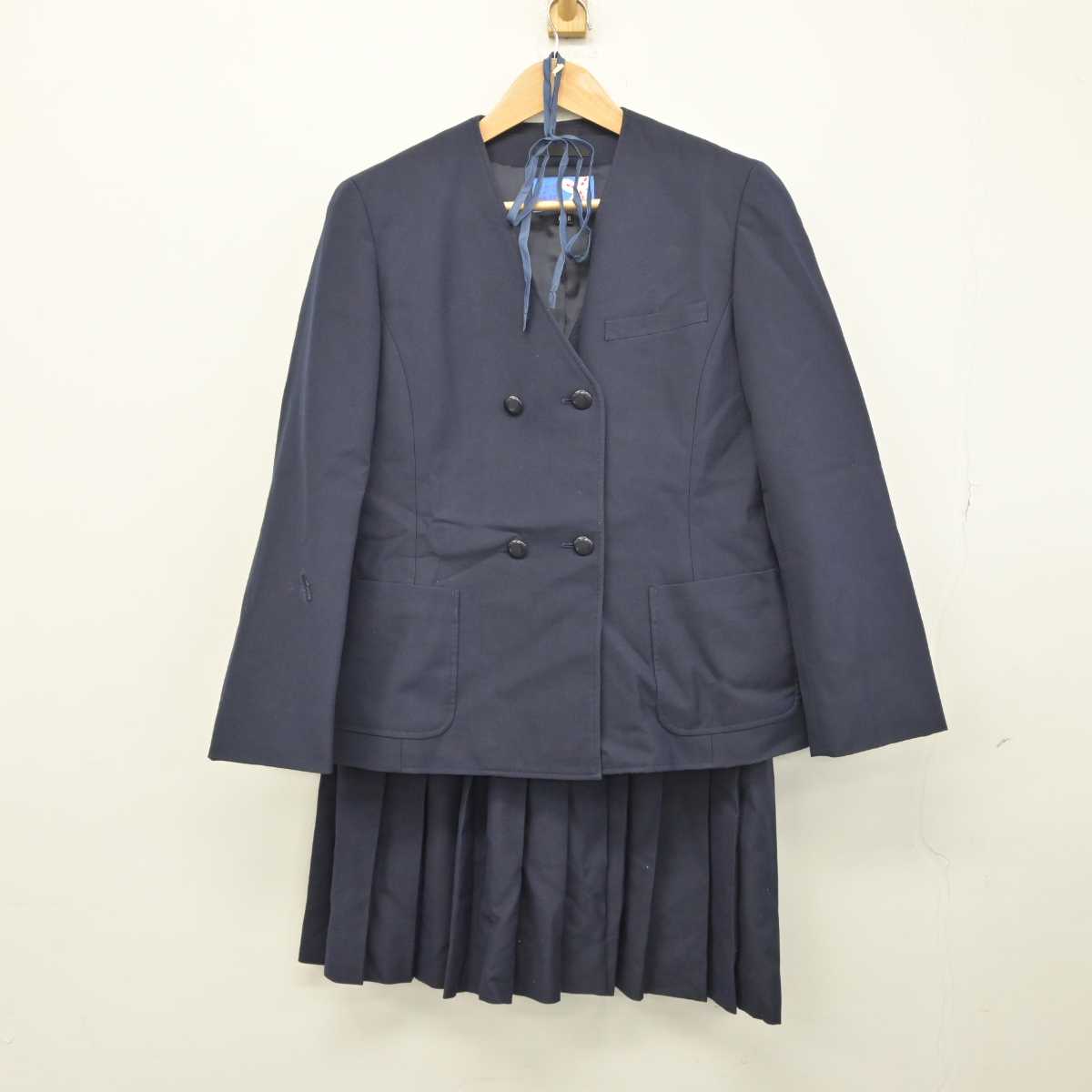 【中古】奈良県 郡山東中学校 女子制服 6点（ブレザー・ベスト・スカート）sf032757