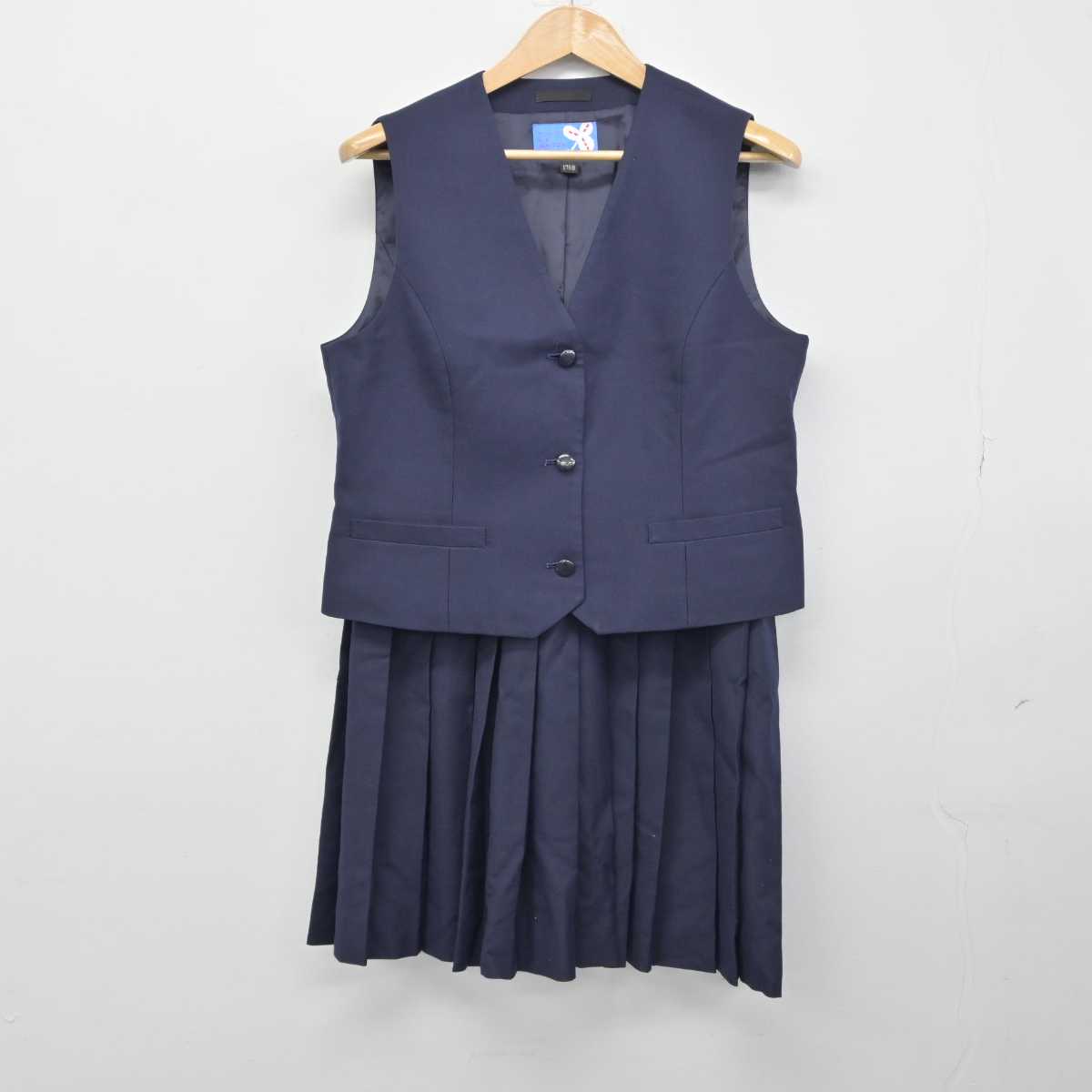 【中古】奈良県 郡山東中学校 女子制服 6点（ブレザー・ベスト・スカート）sf032757