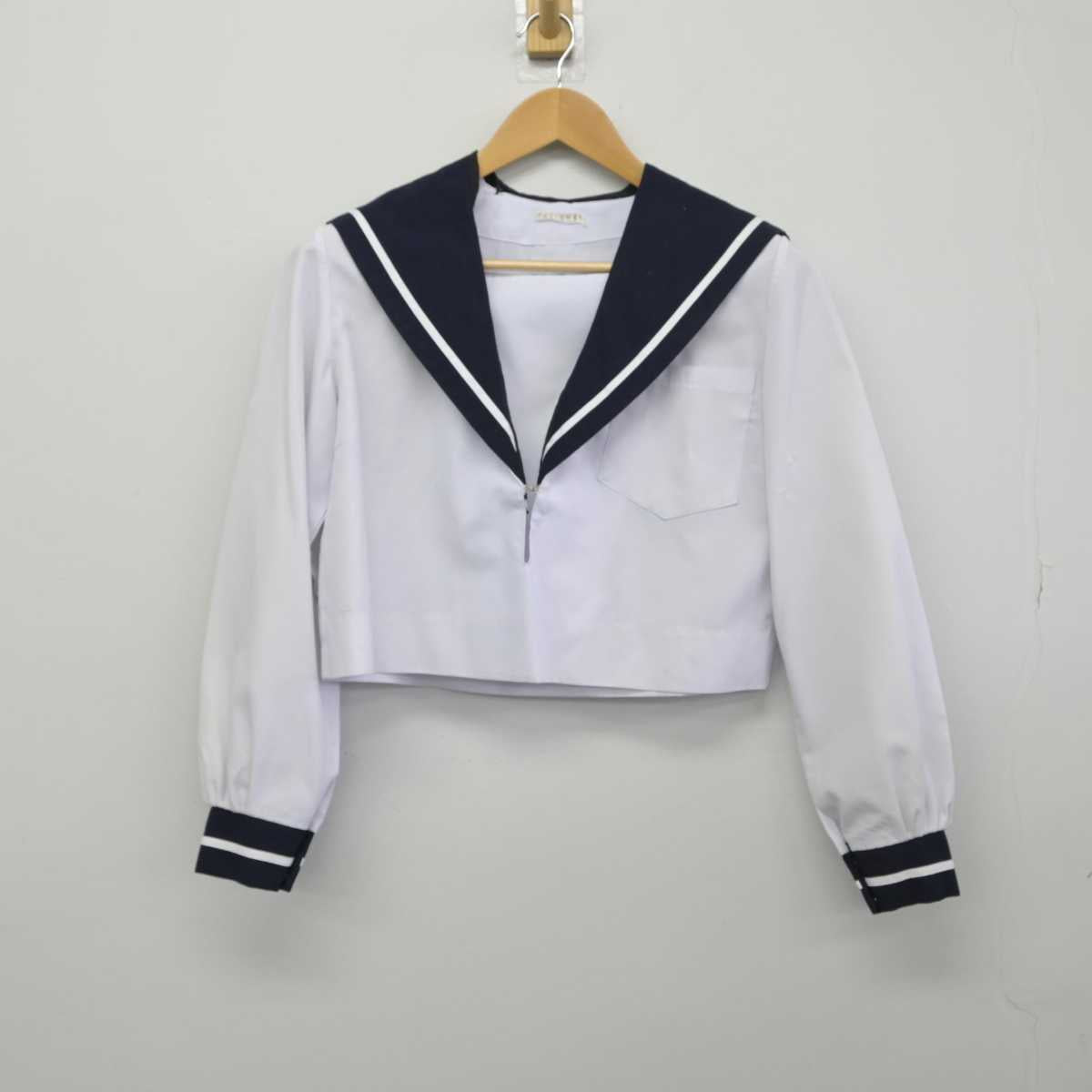 【中古】愛知県 金城学院高等学校 女子制服 2点（セーラー服）sf032761