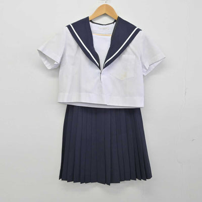 【中古】愛知県 金城学院高等学校 女子制服 3点（セーラー服・スカート）sf032762