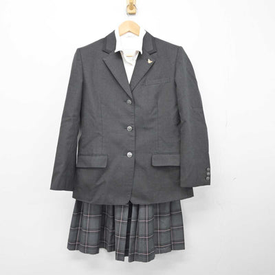 【中古】奈良県 奈良朱雀高等学校 女子制服 4点（ブレザー・シャツ・スカート）sf032786