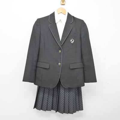 【中古】東京都 共立女子第二高等学校 女子制服 4点（ブレザー・ニット・シャツ・スカート）sf032796