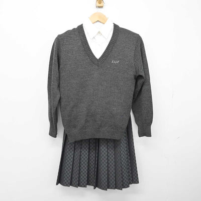 【中古】東京都 共立女子第二高等学校 女子制服 4点（ブレザー・ニット・シャツ・スカート）sf032796