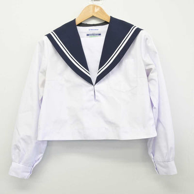 【中古】愛知県 豊田西高等学校 女子制服 2点（セーラー服・スカート）sf032819