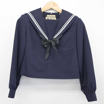 【中古】愛知県 豊田西高等学校 女子制服 3点（セーラー服・スカート）sf032820