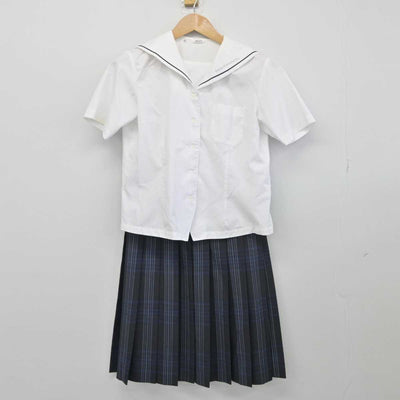 【中古】埼玉県 川口市立高等学校 女子制服 4点（ニットベスト・シャツ・スカート）sf032824