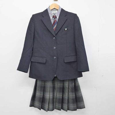 【中古】大分県 大分西高等学校 女子制服 4点（ブレザー・シャツ・スカート）sf032825