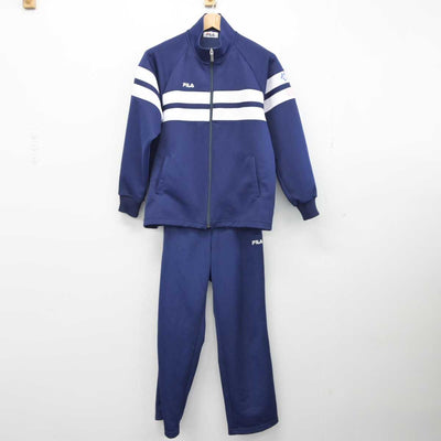 【中古】大分県 大分西高等学校 女子制服 2点（ジャージ 上・ジャージ 下）sf032829