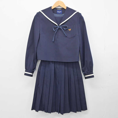 【中古】高知県 高知市立西部中学校 女子制服 3点（セーラー服・スカート）sf032837