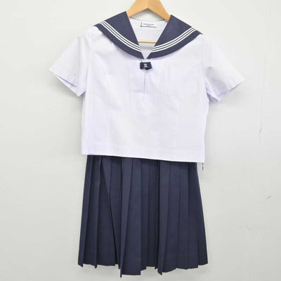 【中古】高知県 高知商業高等学校 女子制服 3点（セーラー服・スカート）sf032840