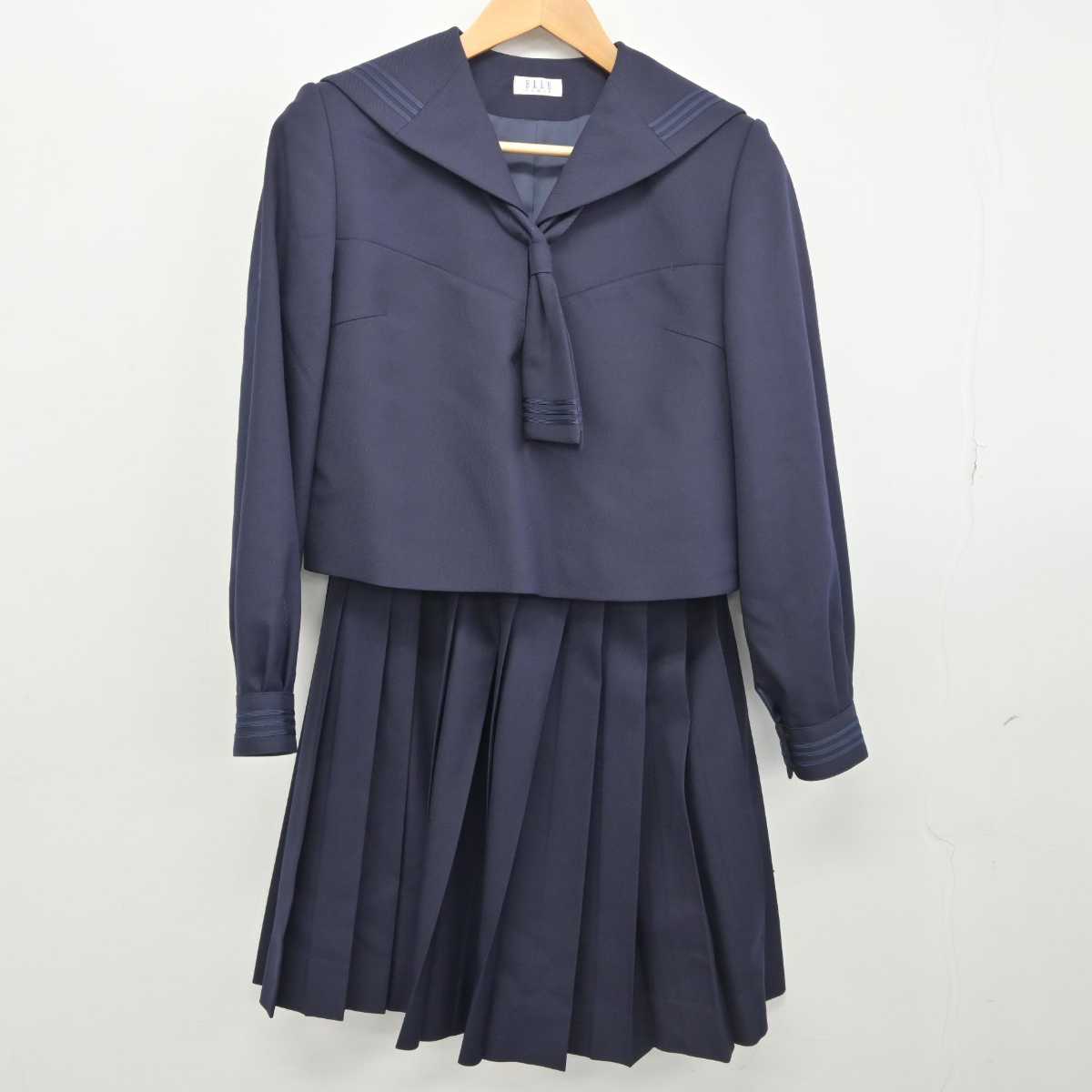 【中古】岩手県 花巻北高等学校 女子制服 2点（セーラー服・スカート）sf032842