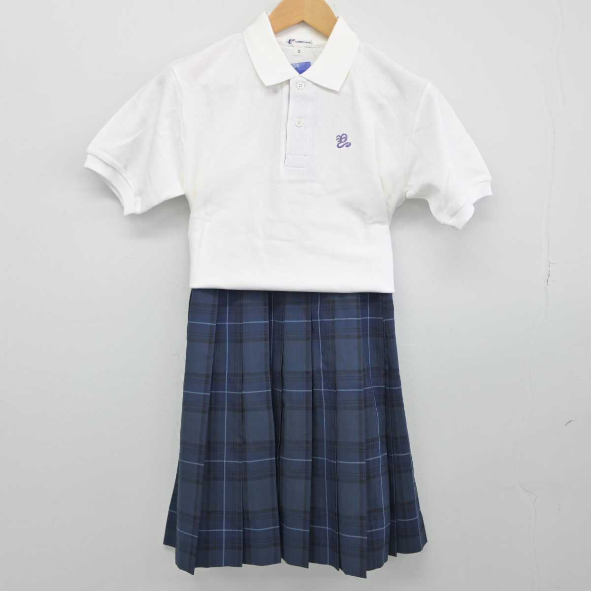 【中古】奈良県 橿原市立八木中学校 女子制服 2点（シャツ・スカート）sf032846