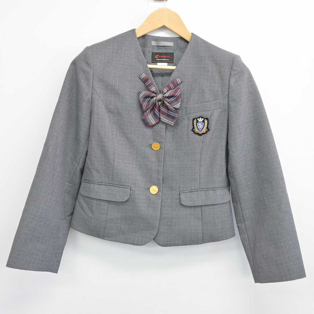 【中古】埼玉県 埼玉栄中学校 女子制服 3点（ブレザー・スカート）sf032856