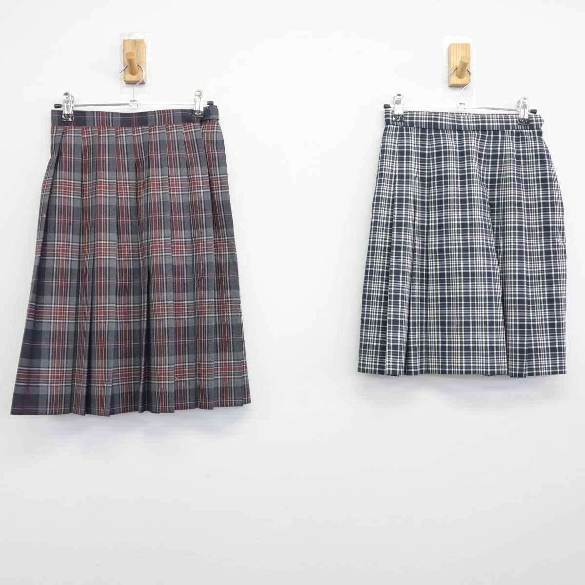 【中古】埼玉県 埼玉栄中学校 女子制服 2点（スカート・スカート）sf032857