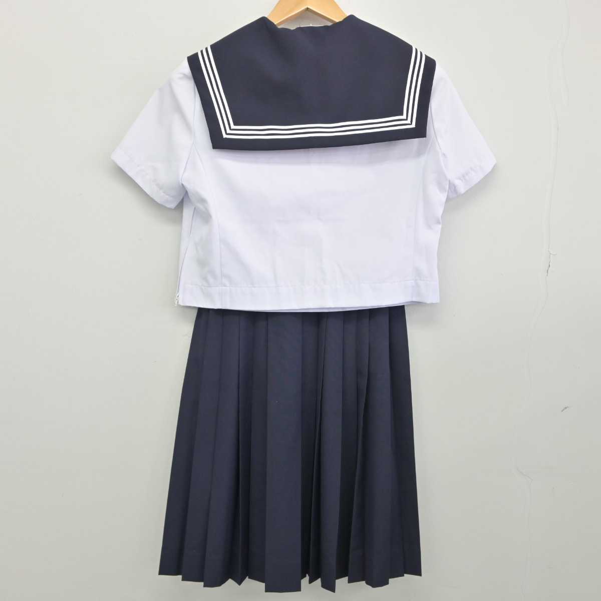 【中古】愛知県 小牧市立応時中学校 女子制服 3点（セーラー服・スカート）sf032866