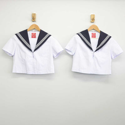 【中古】愛知県 小牧市立応時中学校 女子制服 3点（セーラー服・スカート）sf032866