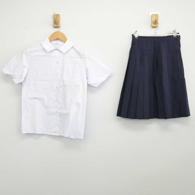 【中古】埼玉県 上尾市立大石中学校 女子制服 2点（シャツ・スカート）sf032869