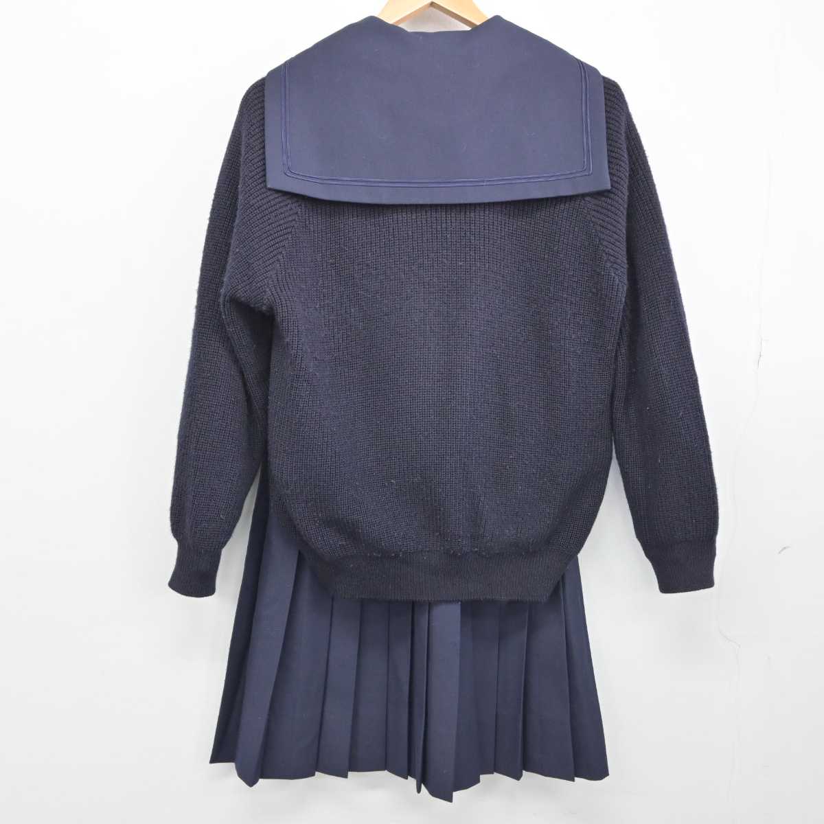 中古】山口県 山口中央高等学校 女子制服 4点（セーラー服・ニット・スカート）sf032870 | 中古制服通販パレイド