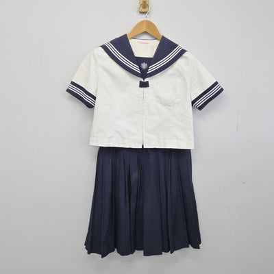 【中古】東京都 目白研心高等学校 女子制服 2点（セーラー服・スカート）sf032888