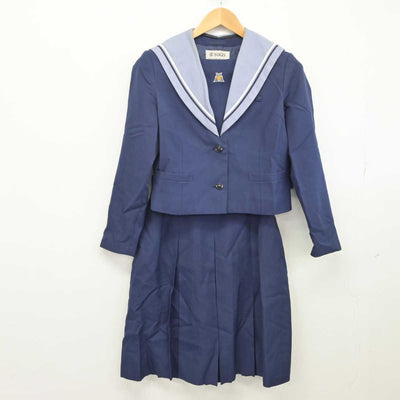 【中古】千葉県 貝塚中学校 女子制服 2点（セーラー服・スカート）sf032891