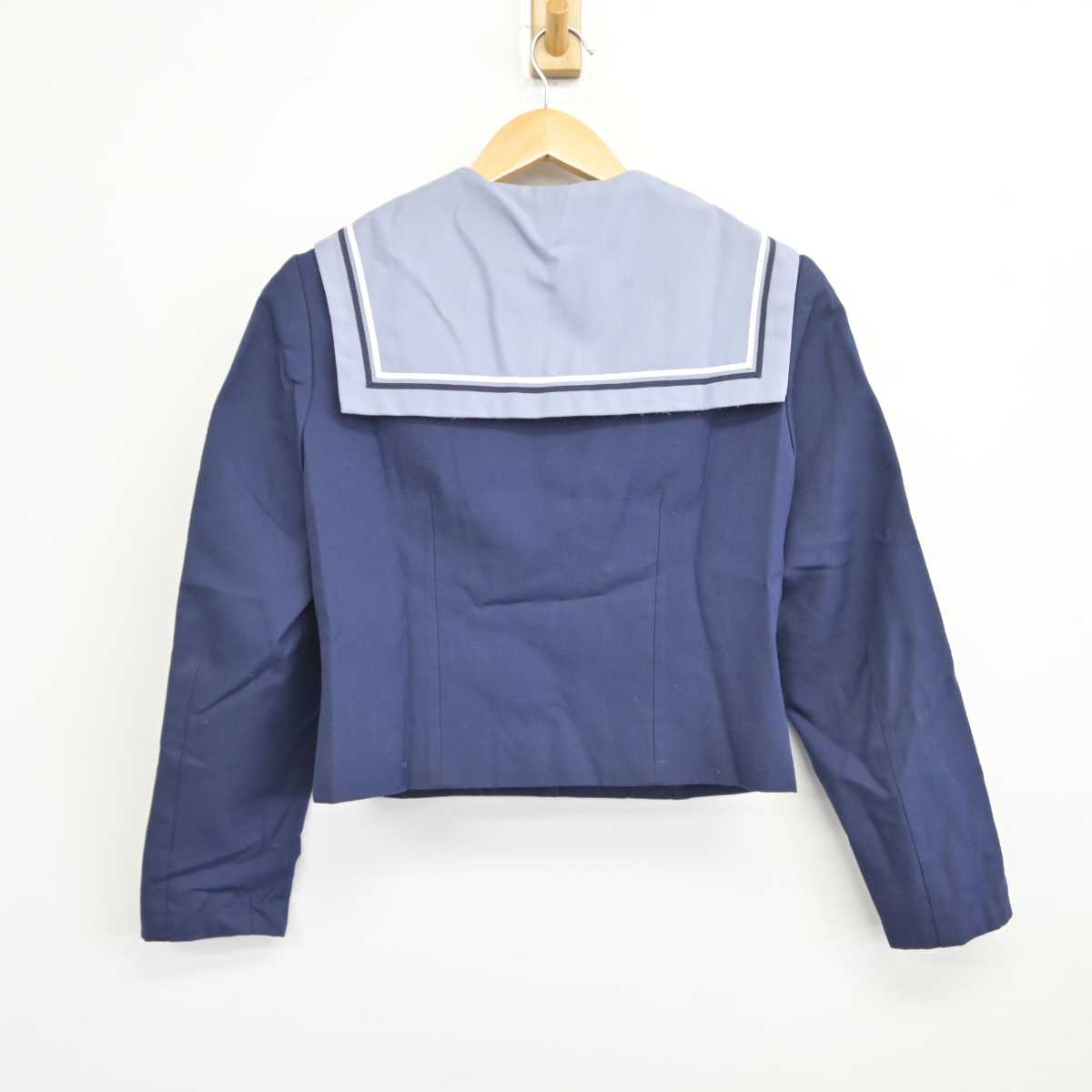 【中古】千葉県 貝塚中学校 女子制服 2点（セーラー服・スカート）sf032891