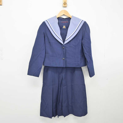 【中古】千葉県 貝塚中学校 女子制服 3点（セーラー服・スカート・その他アイテム）sf032893