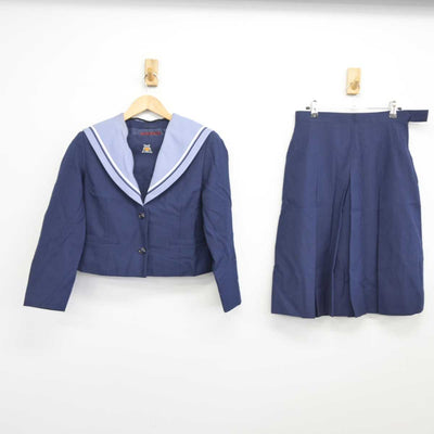 【中古】千葉県 貝塚中学校 女子制服 3点（セーラー服・スカート・その他アイテム）sf032893