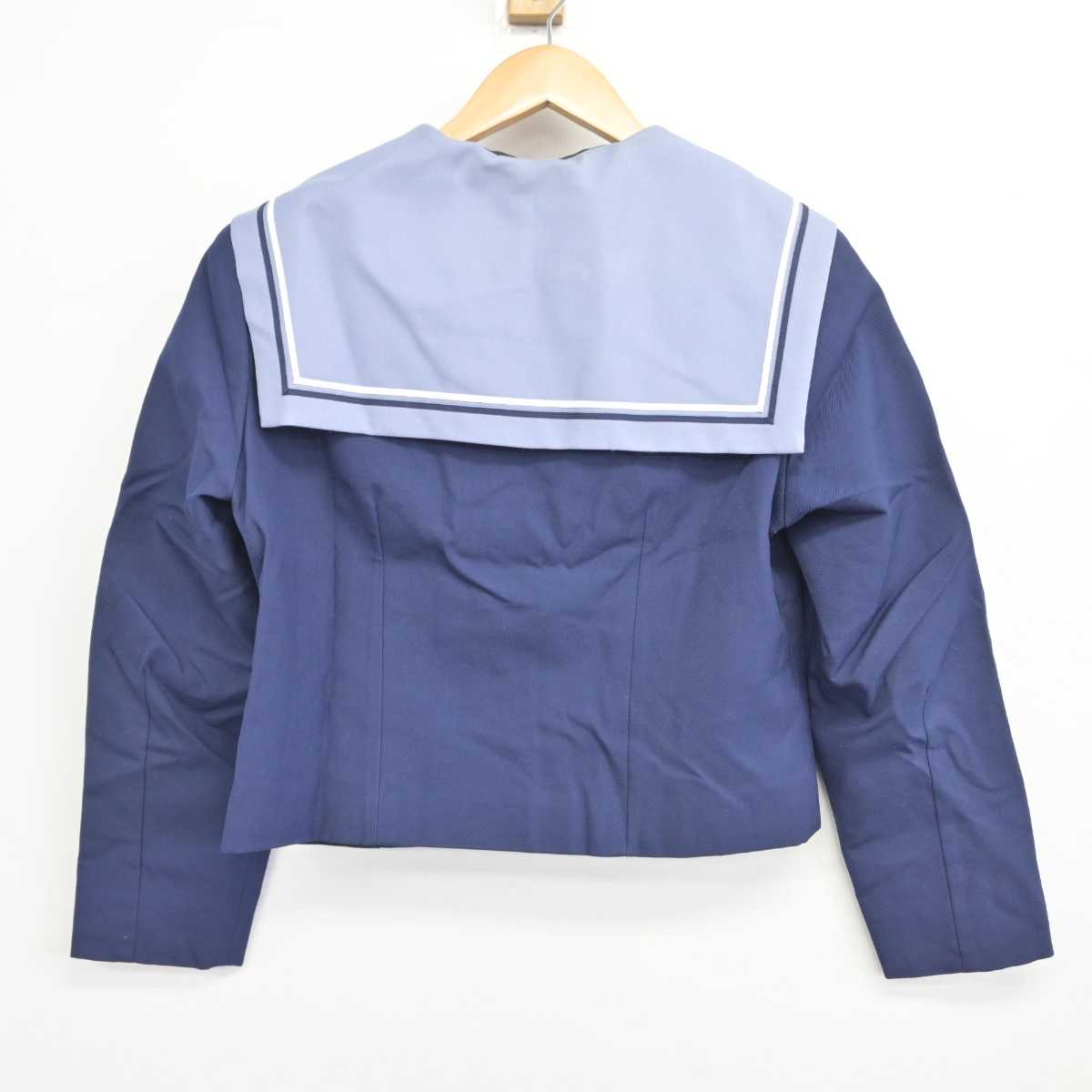 【中古】千葉県 貝塚中学校 女子制服 3点（セーラー服・スカート・その他アイテム）sf032893