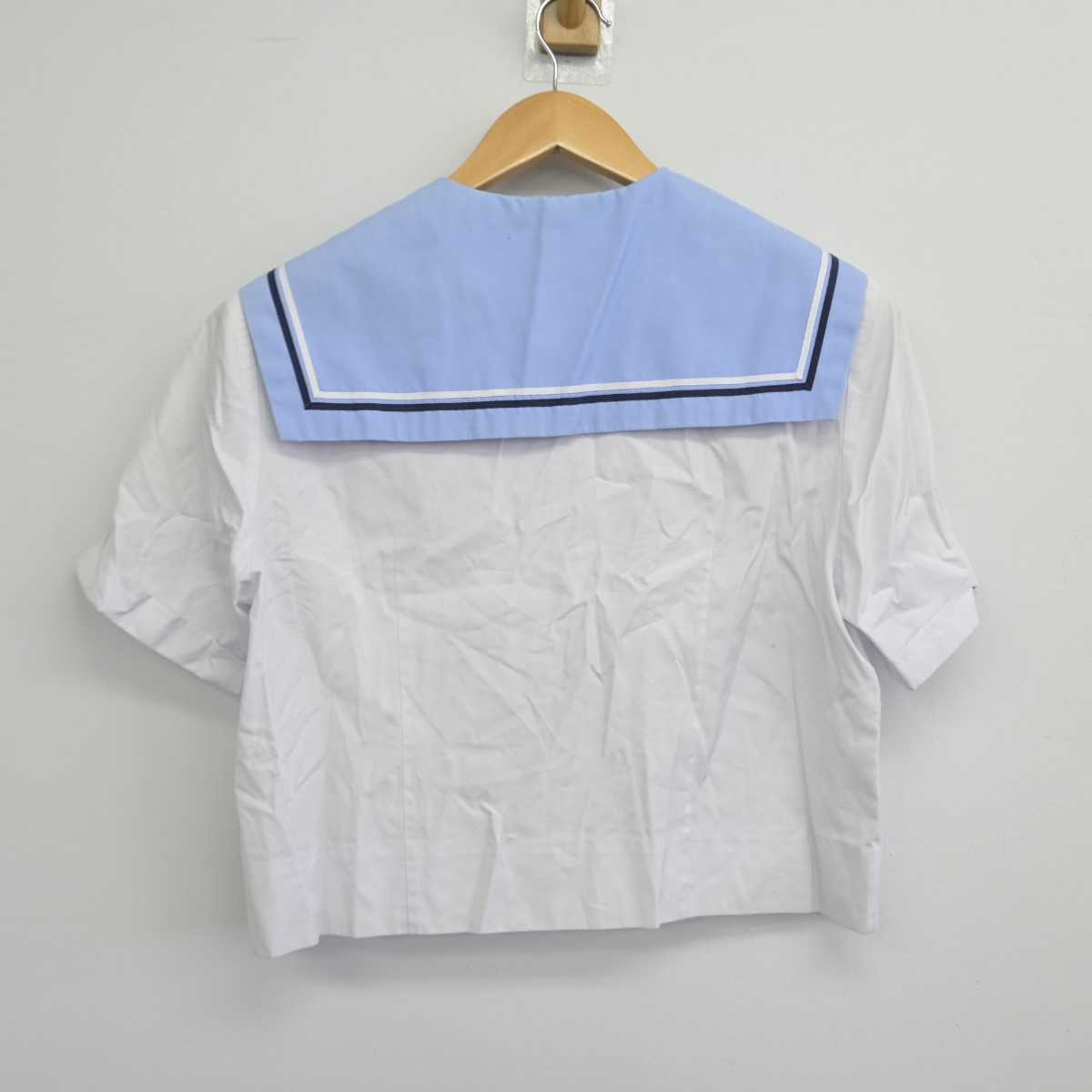 【中古】千葉県 貝塚中学校 女子制服 2点（セーラー服・スカート）sf032897