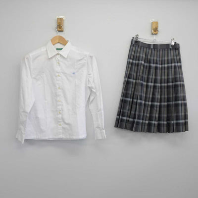 【中古】大阪府 四條畷学園高等学校 女子制服 4点（ブレザー・シャツ・スカート）sf032899