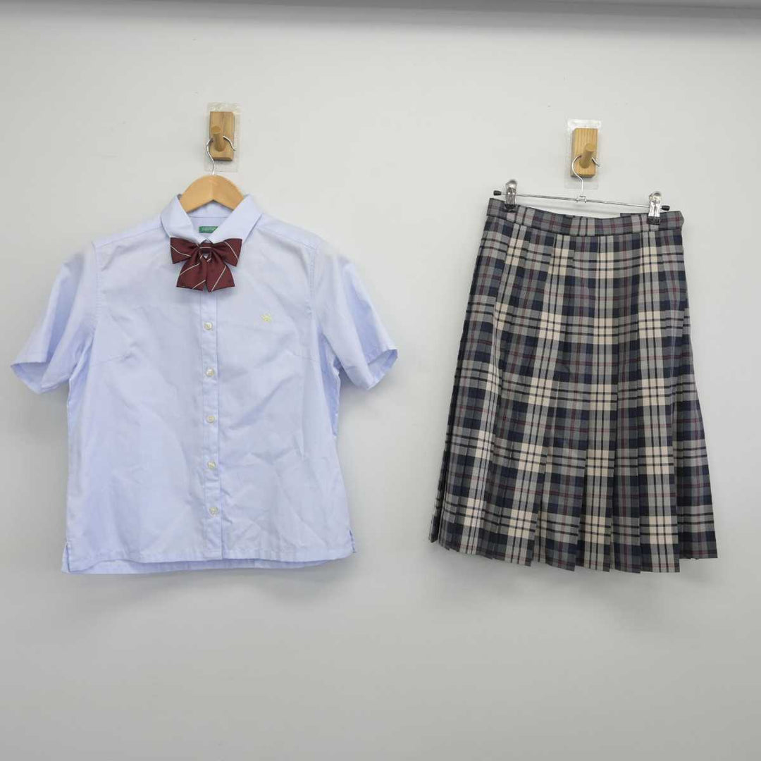 【中古】大阪府 四條畷学園高等学校 女子制服 4点（ニットベスト・シャツ・スカート）sf032901 | 中古制服通販パレイド