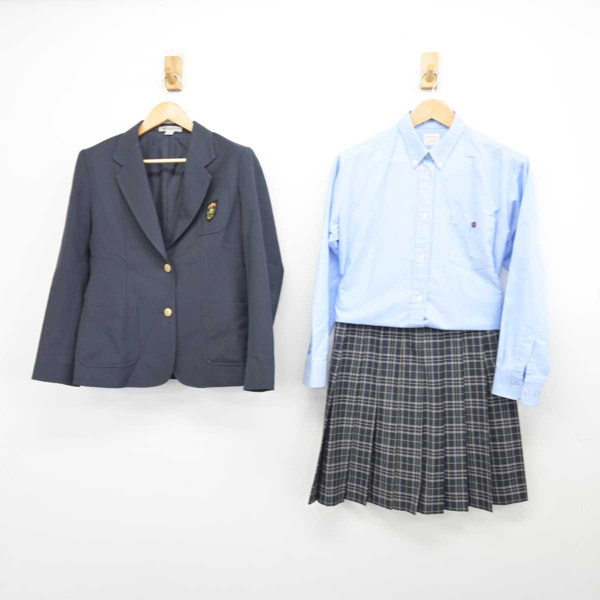 【中古】東京都 正則高等学校 女子制服 5点（ブレザー・シャツ・スカート）sf032913
