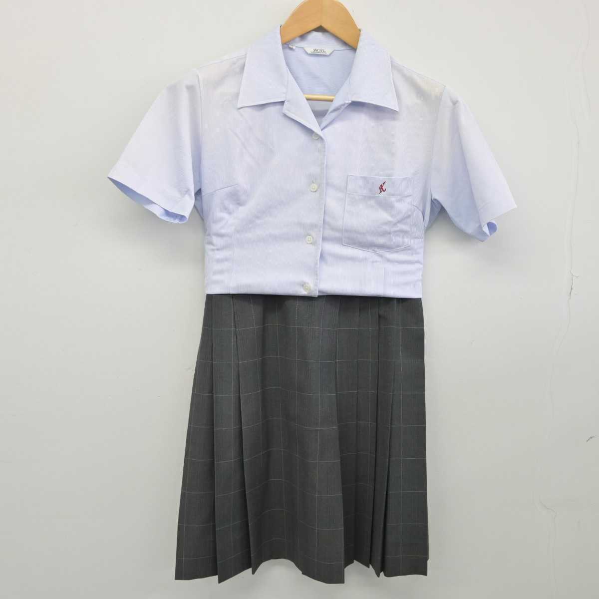 【中古】奈良県 香芝高等学校 女子制服 3点（シャツ・スカート）sf032925