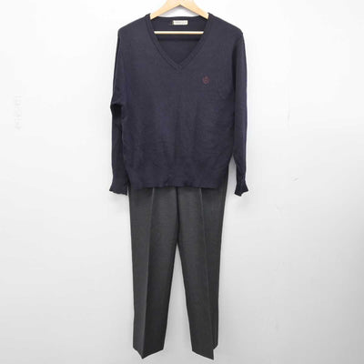 【中古】千葉県 日本大学習志野高等学校 男子制服 4点（ブレザー・ニット・ズボン）sf032929