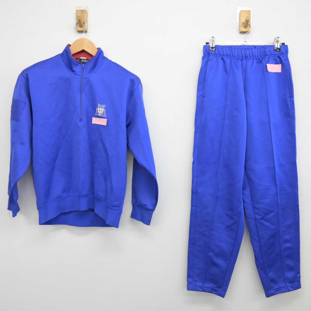 【中古】千葉県 貝塚中学校 女子制服 2点（ジャージ 上・ジャージ 下）sf032932