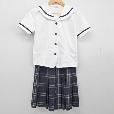 【中古】新潟県 北越高等学校 女子制服 2点（セーラー服・スカート）sf032942