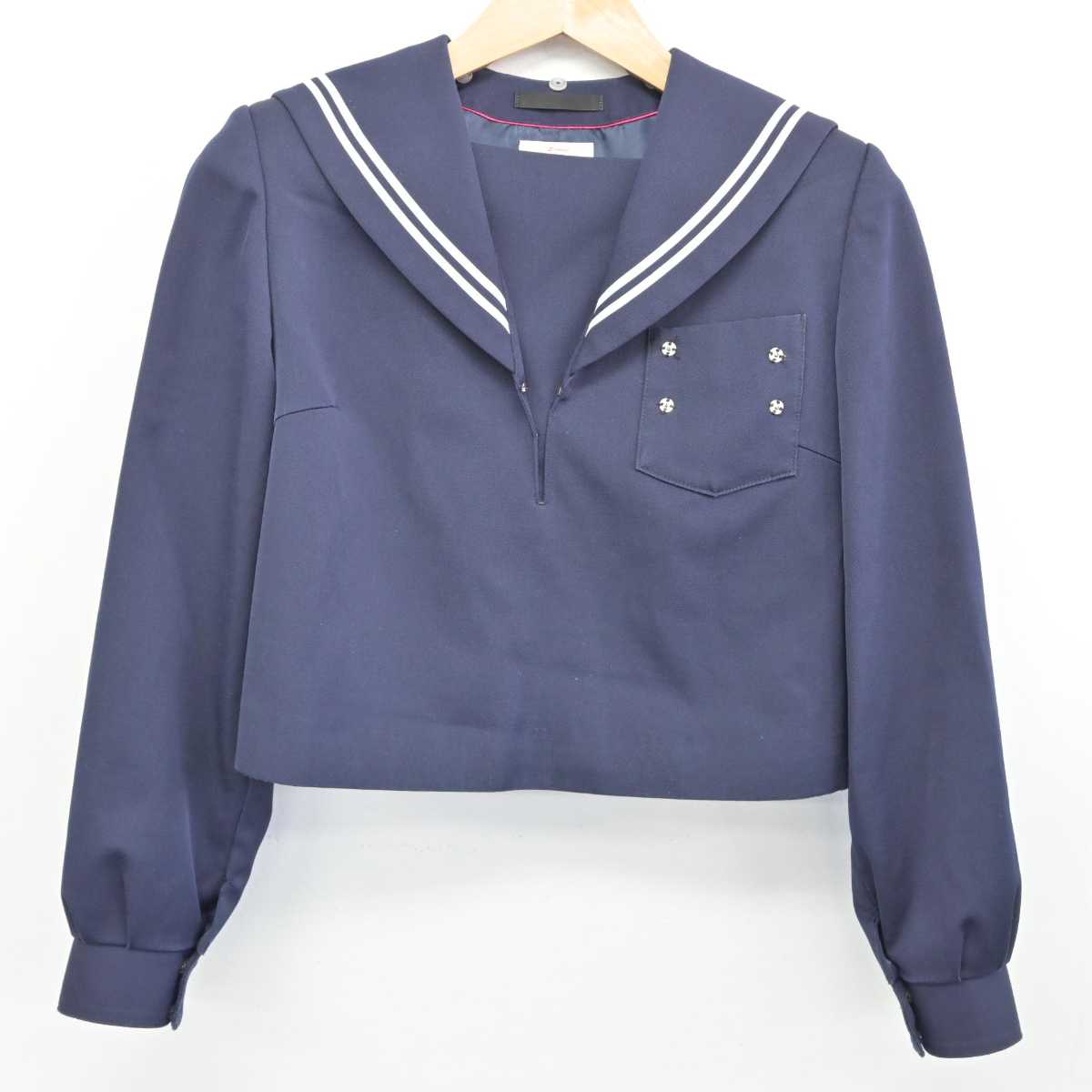 【中古】愛知県 梅坪台中学校 女子制服 1点（セーラー服）sf032947