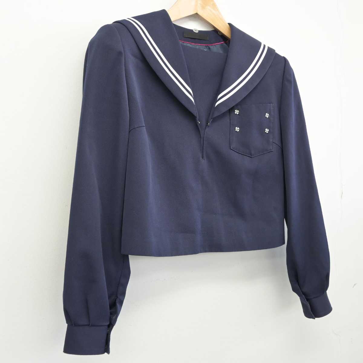 【中古】愛知県 梅坪台中学校 女子制服 1点（セーラー服）sf032947