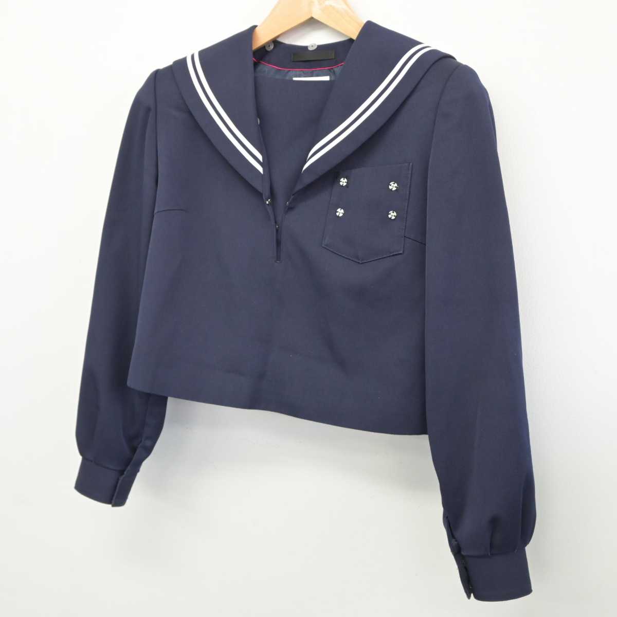 【中古】愛知県 梅坪台中学校 女子制服 1点（セーラー服）sf032947