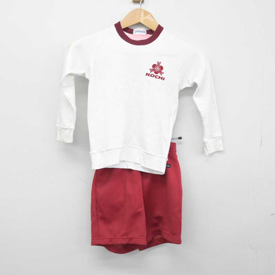 【中古】高知県 高知小学校 女子制服 2点（体操服 上・体操服 下）sf032958