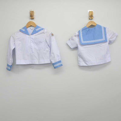 【中古】高知県 高知小学校 女子制服 2点（セーラー服・スカート）sf032959