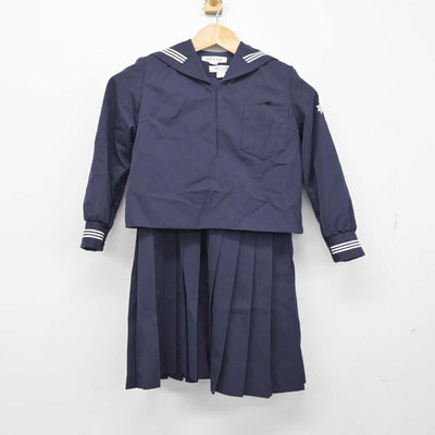 【中古】高知県 高知小学校 女子制服 3点（セーラー服・ジャンパースカート）sf032960