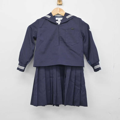 【中古】高知県 高知小学校 女子制服 2点（セーラー服・ジャンパースカート）sf032961