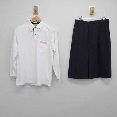 【中古】広島県 広島市立大塚中学校 女子制服 4点（ブレザー・ニット・シャツ・スカート）sf032978