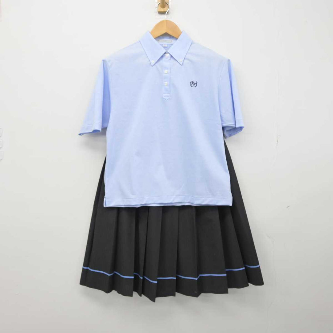 【中古】静岡県 静岡県立浜松湖北高等学校 女子制服 3点（シャツ・スカート）sf032988