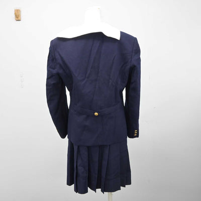 【中古】岡山県 就実高等学校 女子制服 4点（ブレザー・ベスト・シャツ・スカート）sf032989