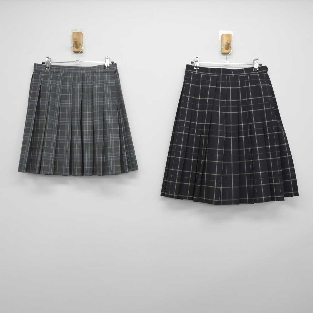 【中古】東京都 南平高等学校 女子制服 3点（スカート・スカート）sf032993