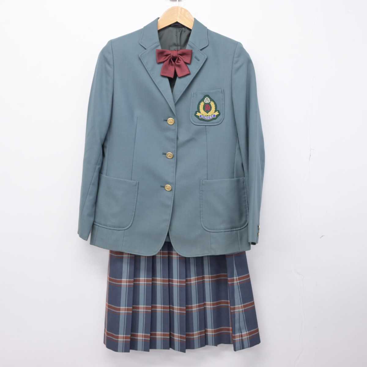 【中古】宮城県 仙台市立広瀬中学校 女子制服 4点（ブレザー・スカート）sf033000