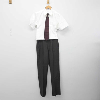 【中古】千葉県 日本大学習志野高等学校 男子制服 3点（シャツ・ズボン）sf033013