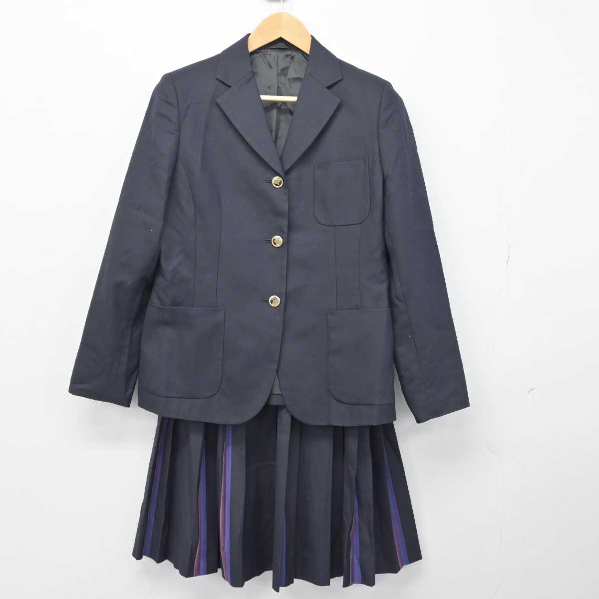 【中古】大阪府 堺リベラル中学校 女子制服 2点（ブレザー・スカート）sf033022